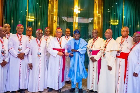 President Tinubu Receives Catholic Bishops-worldfrontng.com